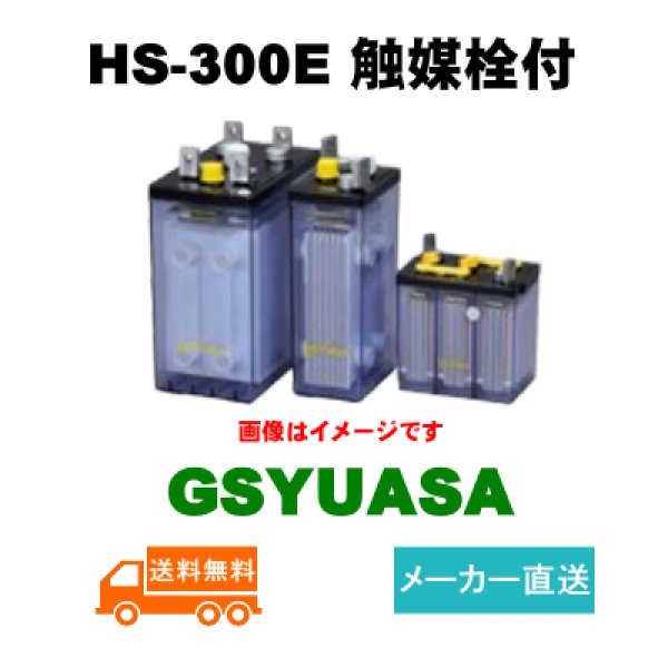 画像1: 【GSユアサ】 HS-300E 2V 300Ah 触媒栓付 (1)