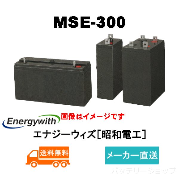 画像1: 【エナジーウィズ】MSE-300（昭和電工・日立化成・新神戸）2V 300Ah (1)